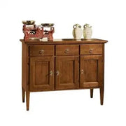 Credenza spillo madia buffet in legno massiccio arte povera 3 ante 3 cassetti