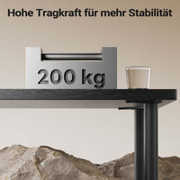 Set 4 gambe tavolo regolabili in acciaio inox nero Ø 60mm 870mm