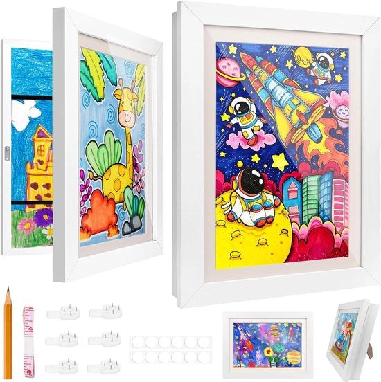 Quaderno di disegno A4 per bambini con apertura per foto - set da 2 pezzi