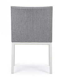 Set 4 Sedie da Giardino 55x62x82h cm con Braccioli Owen Lunar