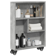 Carrello Stretto Grigio Cemento 48x13x68 cm in Truciolato 855226