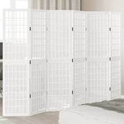 Divisorio Ambienti | Divider per stanze | Paravento 6Pannelli Bianco Legno Massello di Paulownia