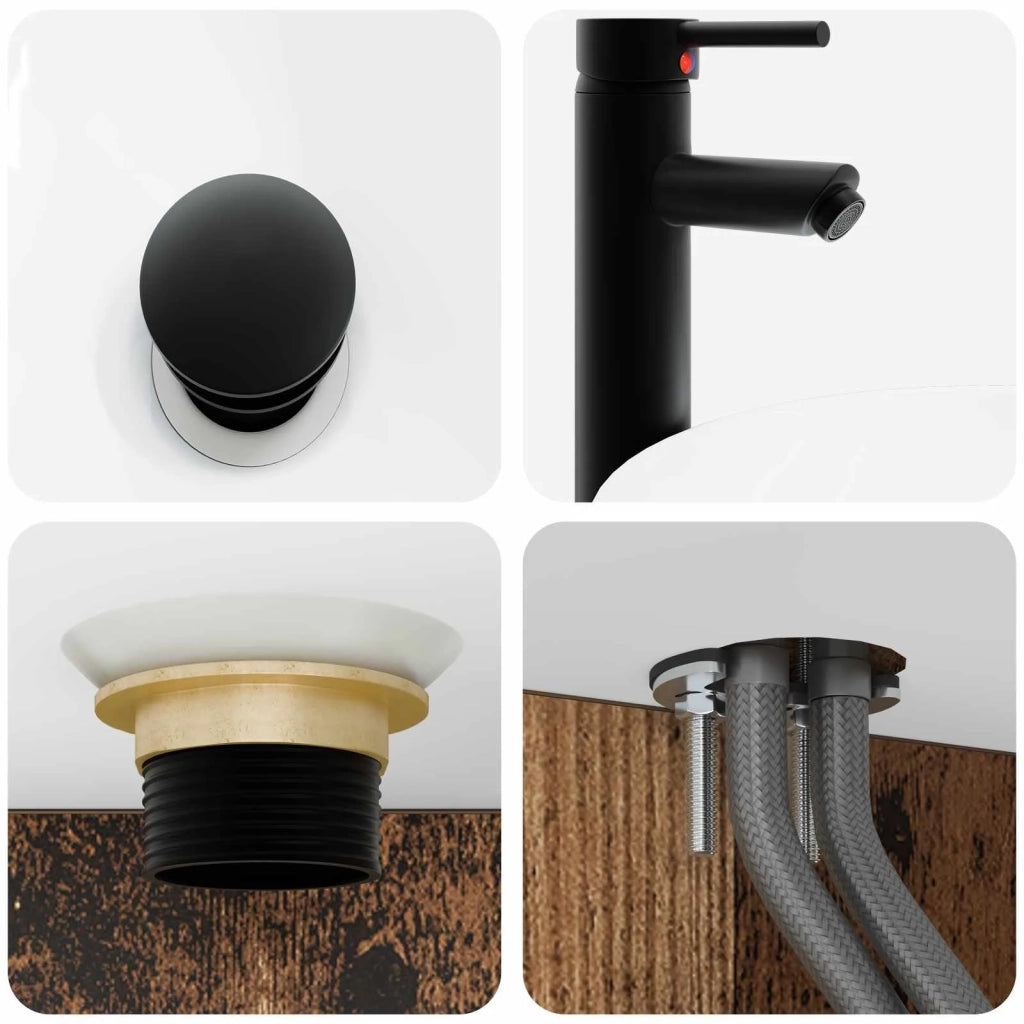 Lavabo da Parete Legno antico 40 x 35 x 39 cm CFW6164045