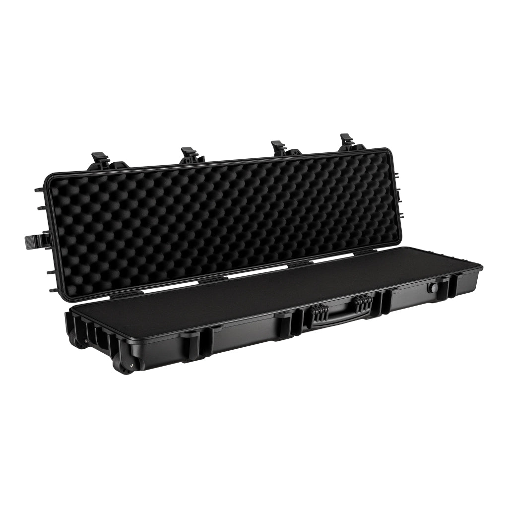 Valigetta porta armi 137,8 x 38,3 x 17,5 cm, Custodia Trolley per fucili, interno imbottito antiurto, per aereo