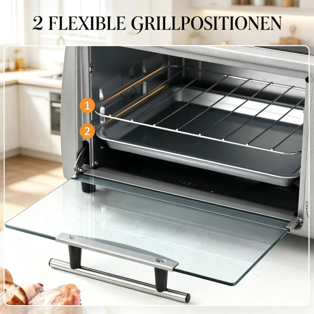 FORNETTO ELETTRICO 10 L Argento 36,5x26x22 cm