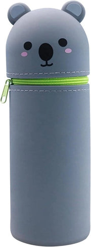 Etui in silicone, etui con cerniera, etui, etui in silicone morbido, etui cartoon, etui unisex, etui con etui, grande capacità per utensili da disegno