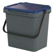Contenitore per Rifiuti Foscas, Pattumiera Capacità 34 lt Made in Italy, 40x31x39h cm blu