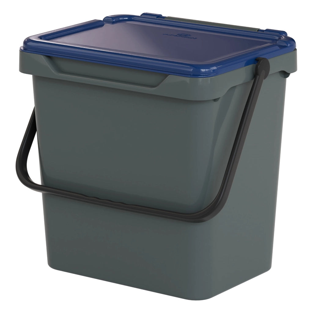 Contenitore per Rifiuti Foscas, Pattumiera Capacità 34 lt Made in Italy, 40x31x39h cm blu