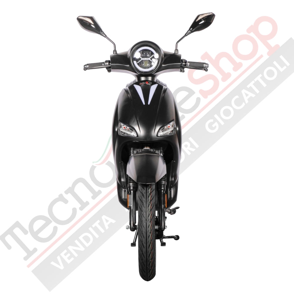 Scooter Elettrico BR-1 Sport 20Ah 48V Batteria a Piombo - Immatricolabile- Nero Lucido