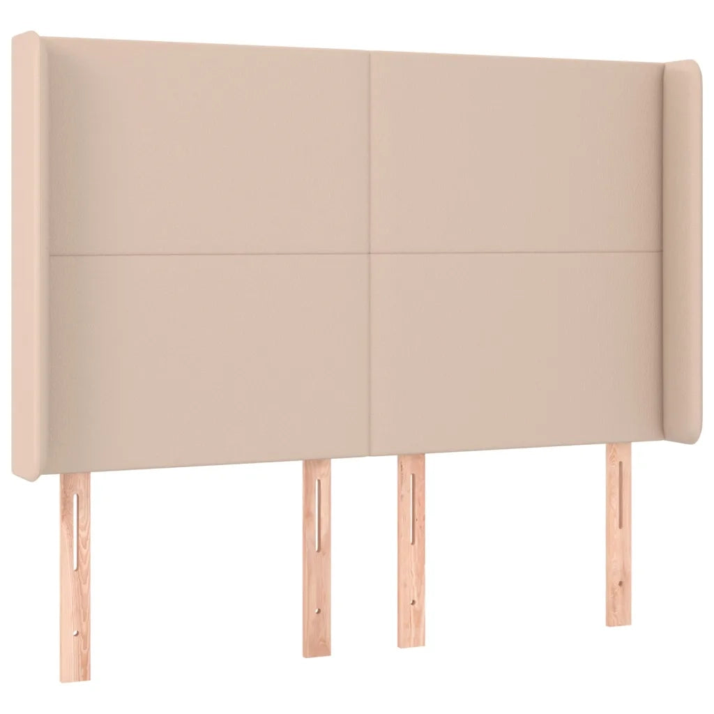 Giroletto Molle Materasso e LED Cappuccino 140x200cm Similpelle cod mxl 57578