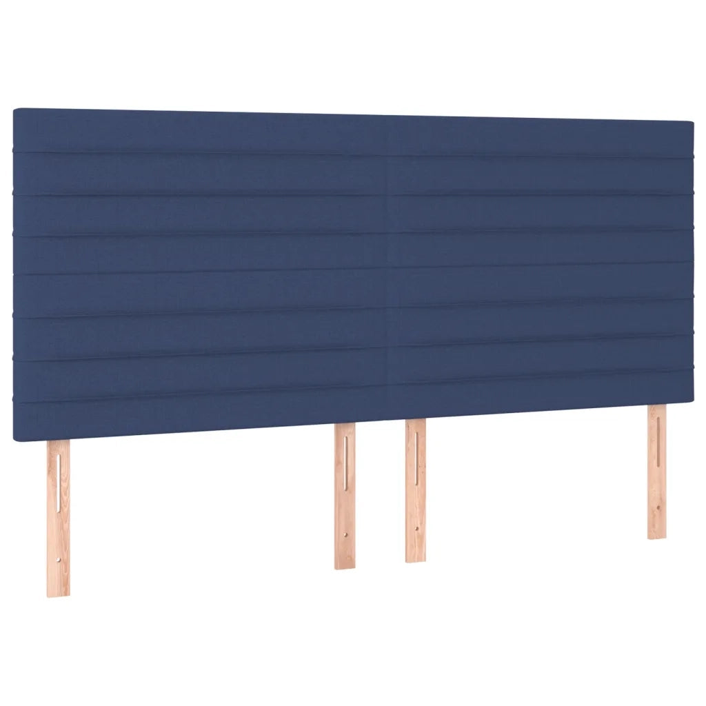 Letto a Molle con Materasso e LED Blu 160x200 cm in Tessuto 3134971