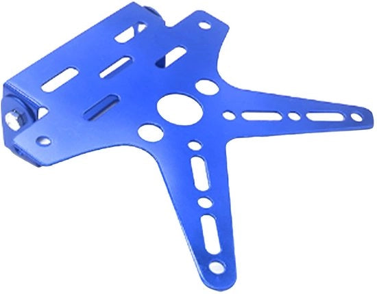 Supporto di targa per motocicletta universale - Regolabile - Materiale di alta qualità - Peso leggero 100 g - Dimensioni 18 x 16 x 2 cm