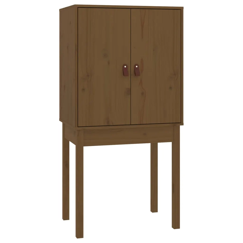 Credenza Marrone Ambra 60x40x120 cm in Legno Massello di Pino 821747
