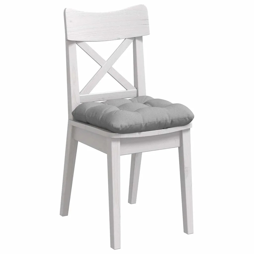 Cuscini per Seduta 4 pcs Grigio Nuvola 45 x 45 x 12 cm Tessuto 42015116