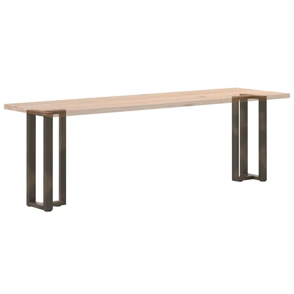 Gambe per Tavolo Consolle a Forma di T 2 pz Nere 38x25x(72-73) cm Acciaio 4013047
