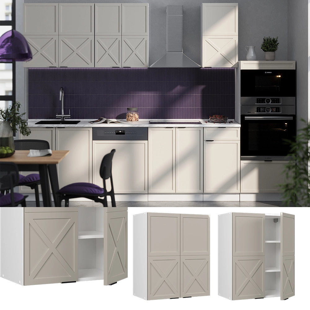 Vicco Pensile da cucina GrigioBeige 60 cm
