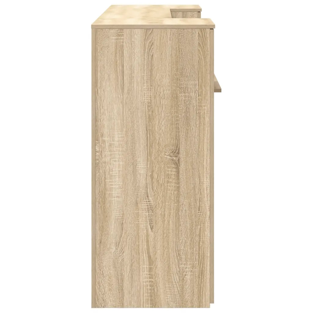 vidaXL Banco Reception Rovere Sonoma 200x50x103,5 cm Legno Multistrato