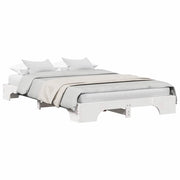 Letto matrimoniale | Letto per adulti | Struttura del letto Bianco 120 x 190 cm Pino massello