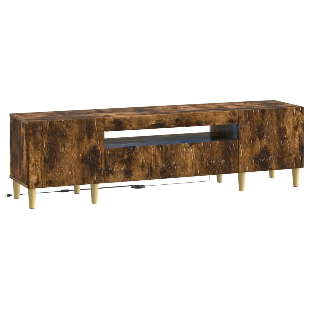 Mobile TV LED Rovere Fumo Legno ingegnerizzato 897130