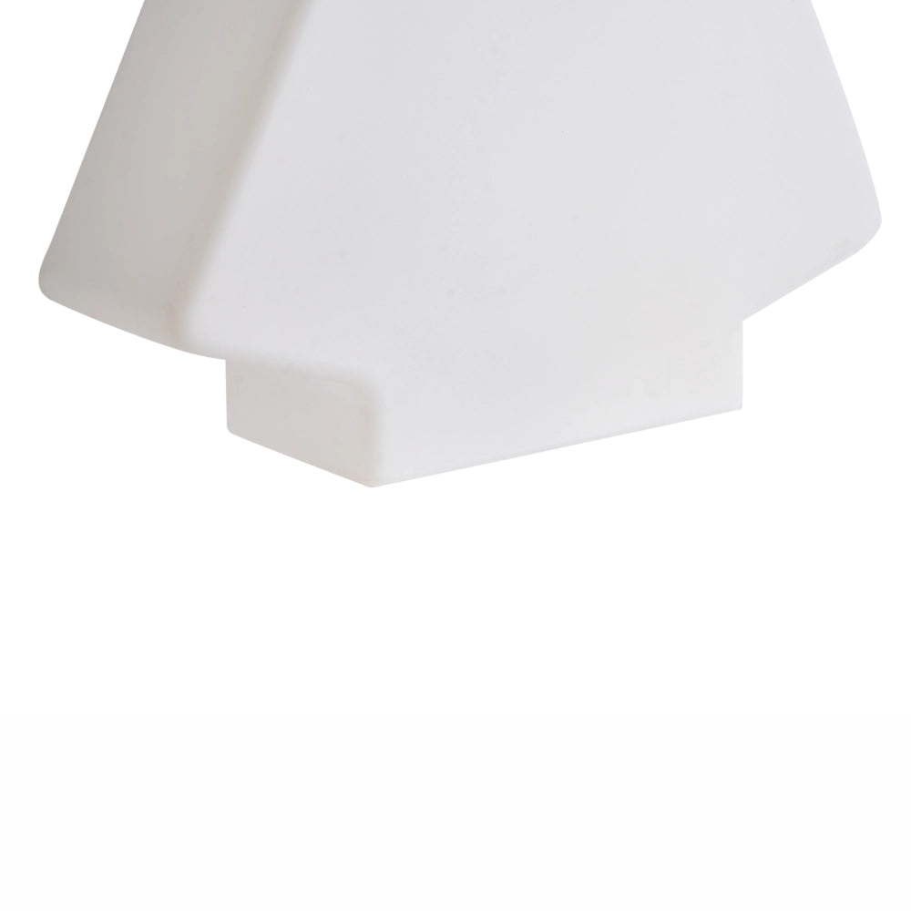 Lampada da terra decorativa a LED per esterni Design RGB Illuminazione Look moderno Materiale sintetico Forma ad albero di Natale IP54 Bianco