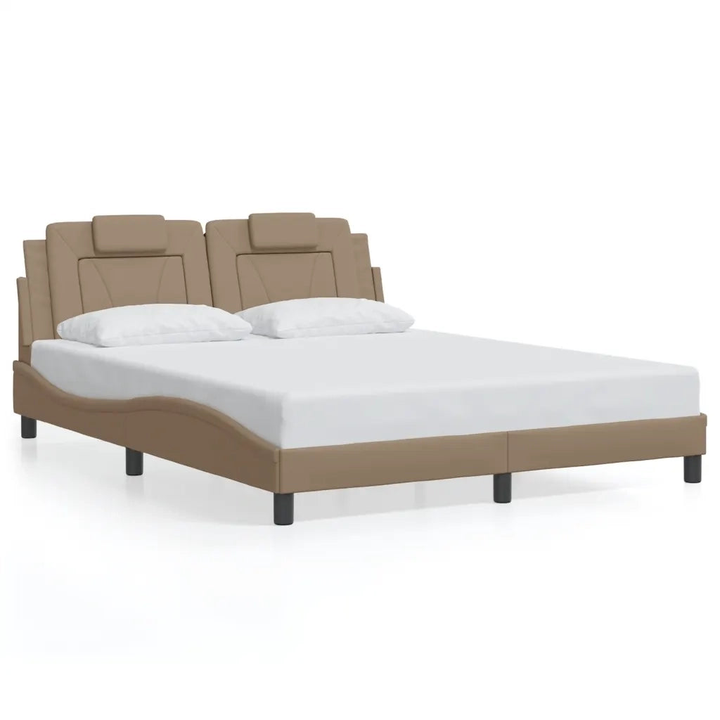 Giroletto Viana con LED senza Materasso Cappuccino 160x200 cm 3214033