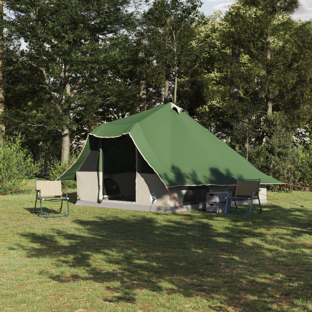 Tenda per Famiglie Tipi Verde Impermeabile per 8 Persone