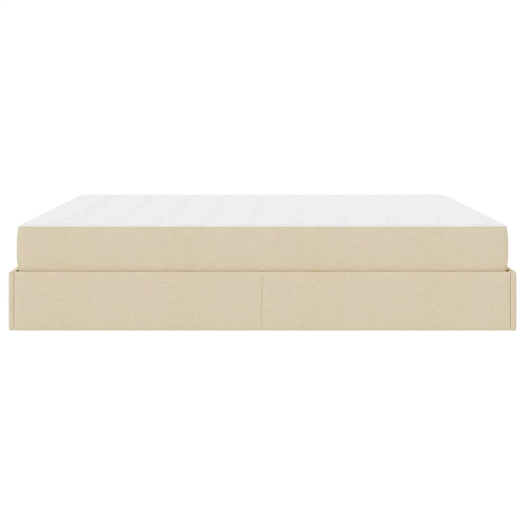Struttura letto con materasso 2 pcs Crema Tessuto 3399513