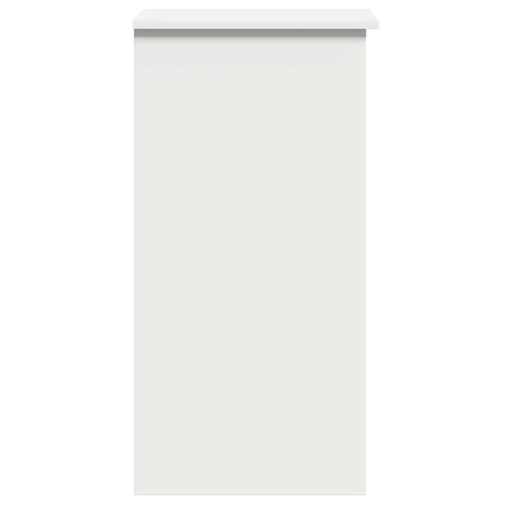 Scrivania con Mensole Bianca 84x40x78 cm in Legno Multistrato 860445