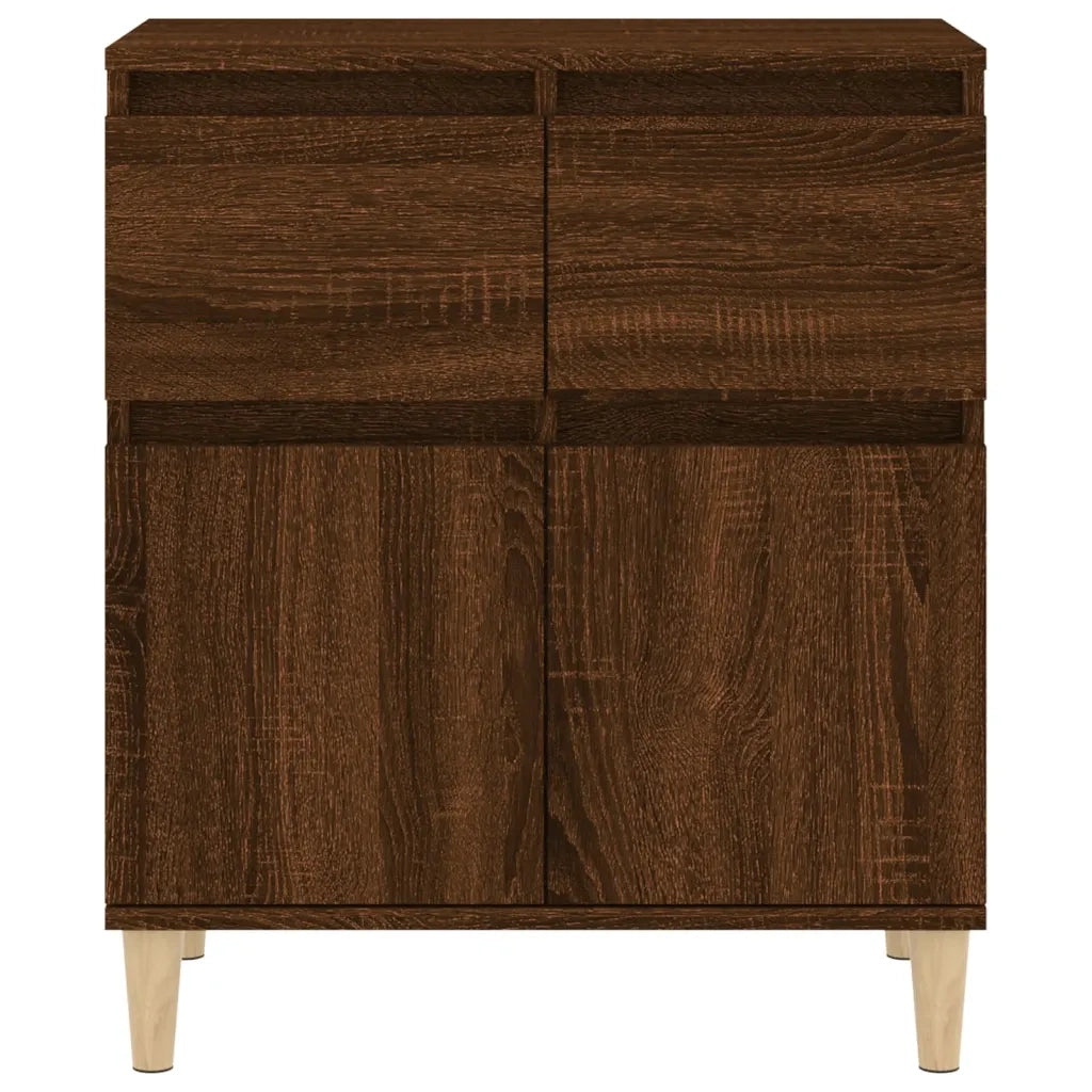 Credenza | Madia | Buffet da pranzo | Armadio da pranzo Rovere Marrone 60x35x70 cm in Legno Multistrato