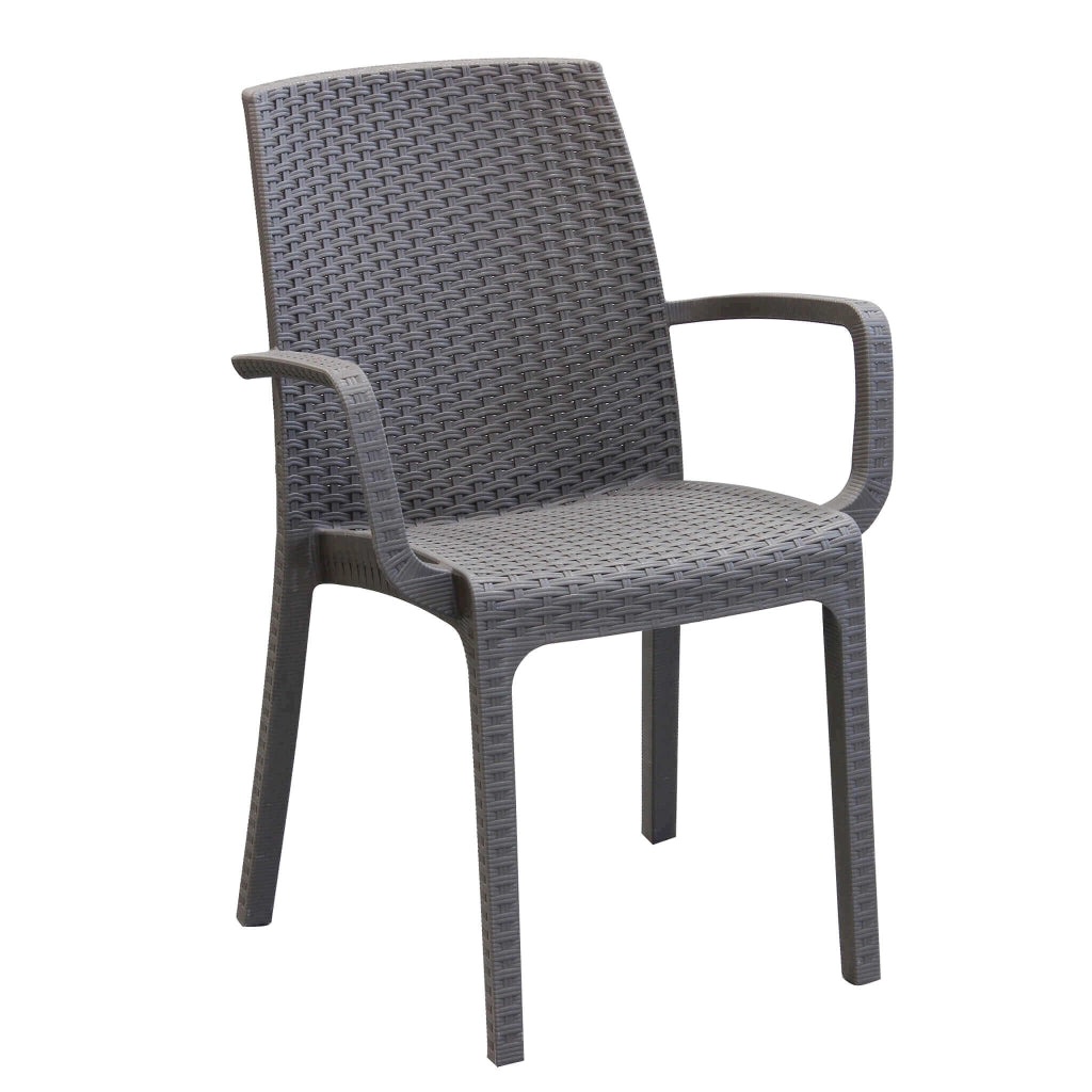 Poltrona da Giardino Impilabile in Wicker cm 57x59x86 - VIRGINIA