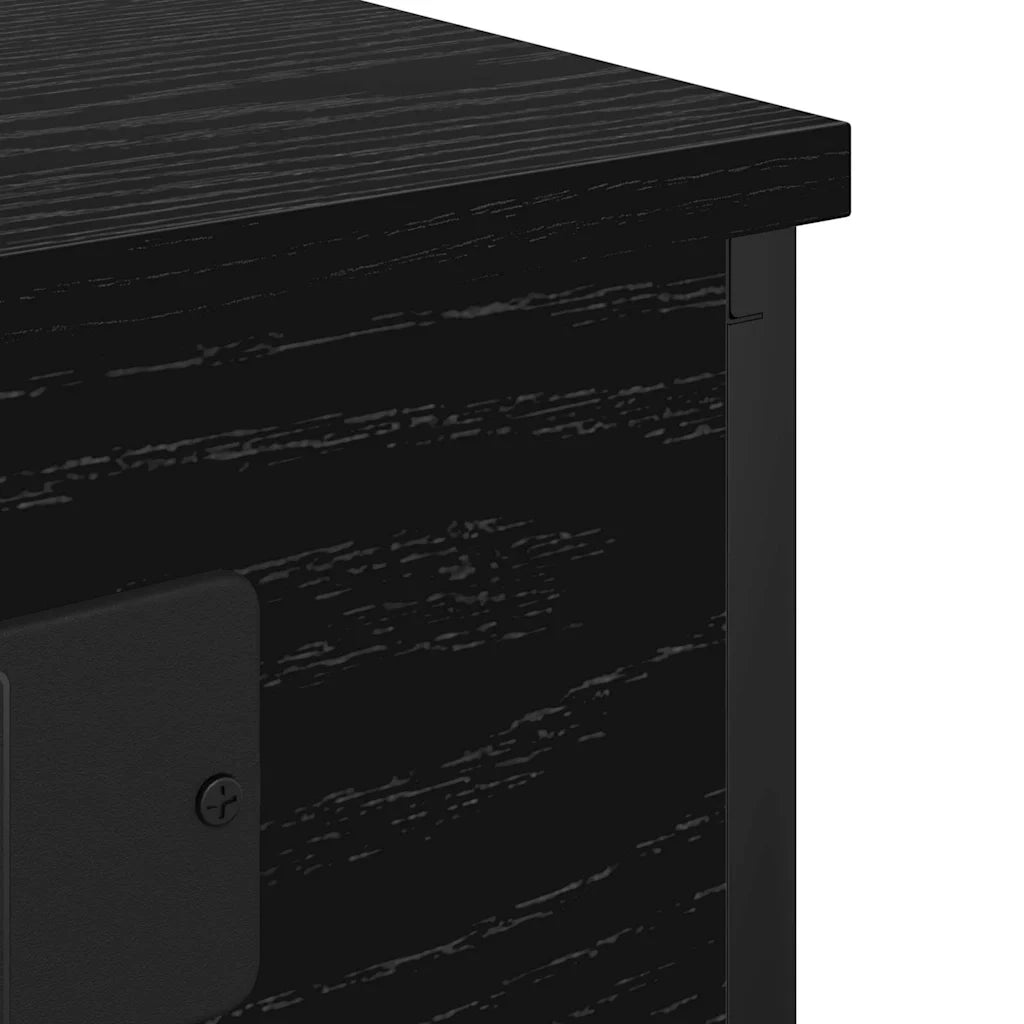 Armadio da Notte 2 pcs Rovere Nero 41 x 31 x 76 cm 859526