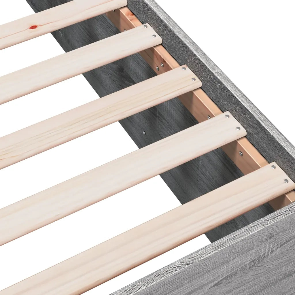 Giroletto-Struttura Letto Grigio Sonoma 90x200 cm in Legno Multistrato 345092