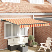 Tenda Retrattile Giallo e Arancione 300 x 250 cm 3329967