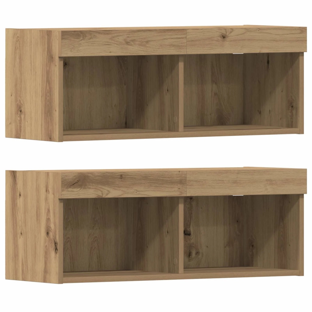 Mobile TV 4 pcs rovere artigianale Legno multistrato 3334390