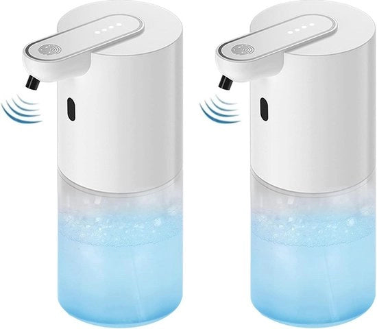 Set di 2 Dispensatori di Sapone Automatici - Bianchi, Tecnologia Senzatocco