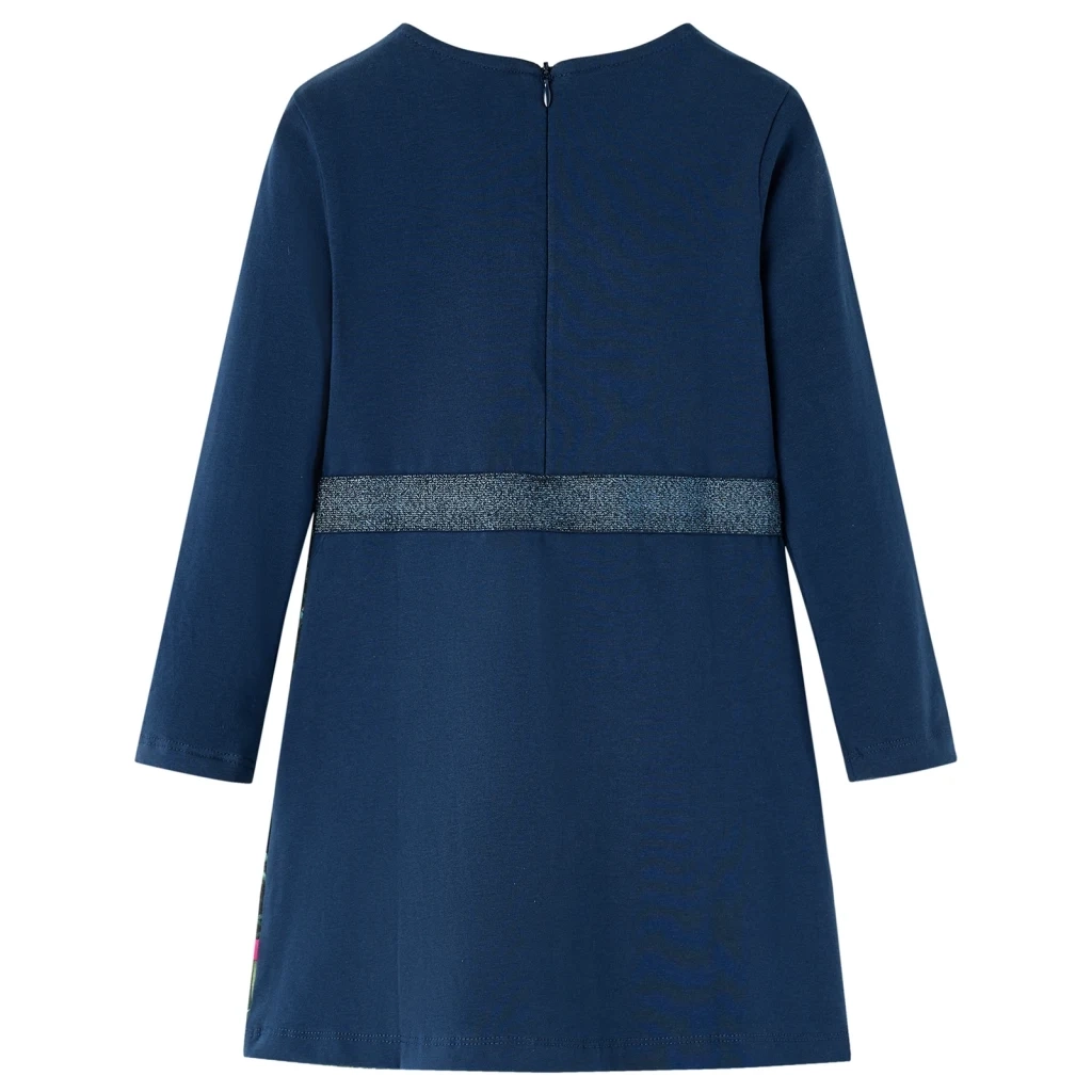 Abito da Bambina a Maniche Lunghe Blu Marino 116 CFW4787729