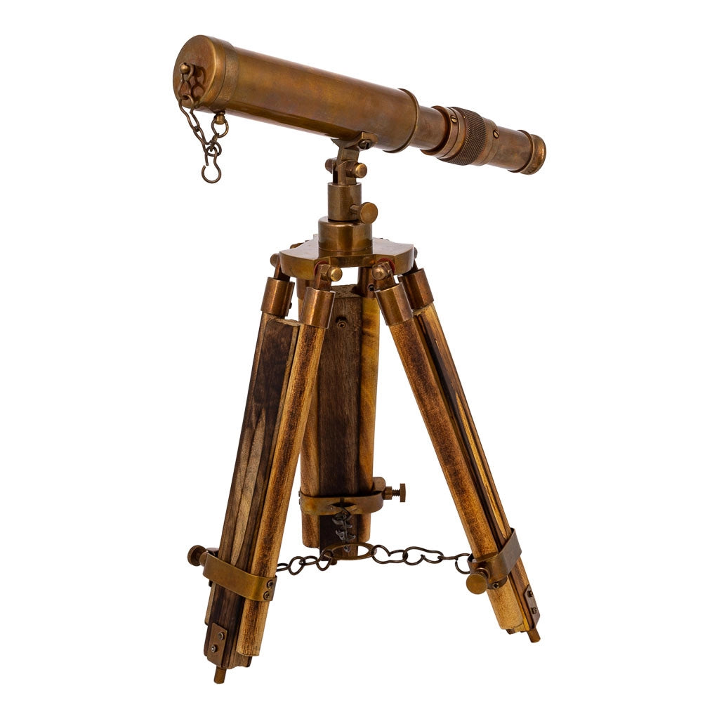 Telescopio con treppiede in legno e metallo 4x2x25h