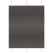 Tenda Plissettata Nera 105x100 cm Larghezza Tessuto 104,4 cm