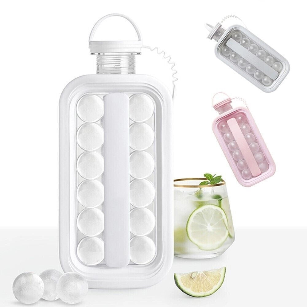 2 in 1 Bottiglia borraccia forma ghiaccio 17 sfere espandibile 156 - 1400Ml S-12