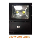 Trade Shop - Faro Faretto Led Cob Giove Ip66 Lente 100 W Watt Spot Lampada Luce Freddo Fredda -