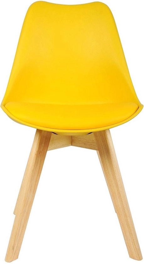 Sedia in legno di betulla - design ergonomico - moderna e robusta - 48x42x82 cm