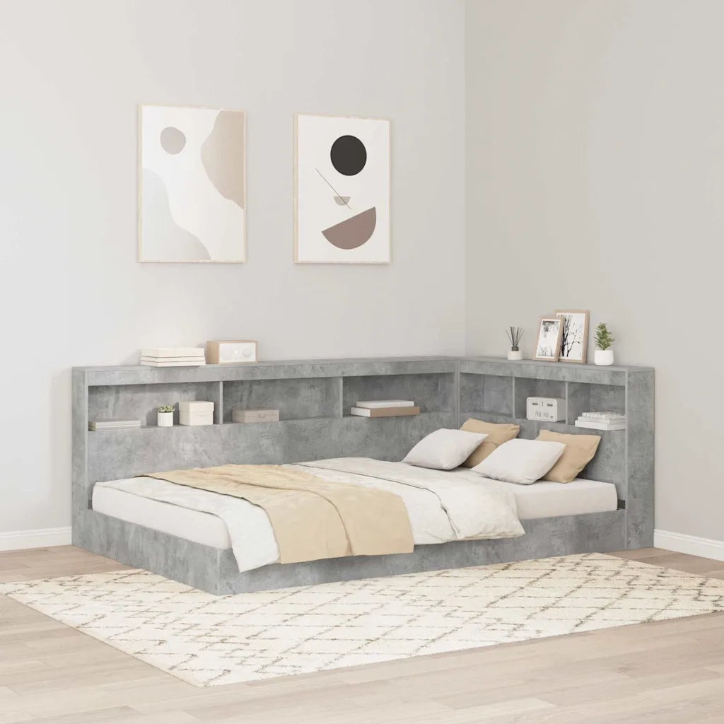 Testiera | Testata contenitore Grigio cemento 207,5 x 137,5 x 76,5 cm