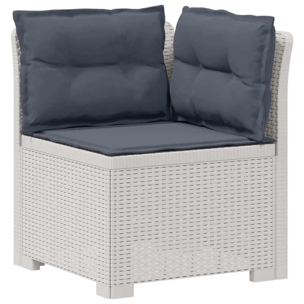 Divano da Giardino a 2 Posti con Cuscini Aspetto Rattan PP 8011951