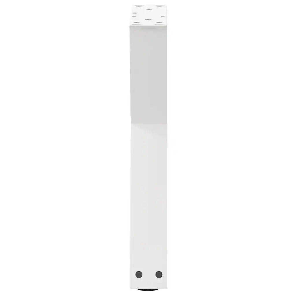 Gambe per Tavolino da Caffè 2 pz Bianche 38x(42-43,3) cm Acciaio 4012701