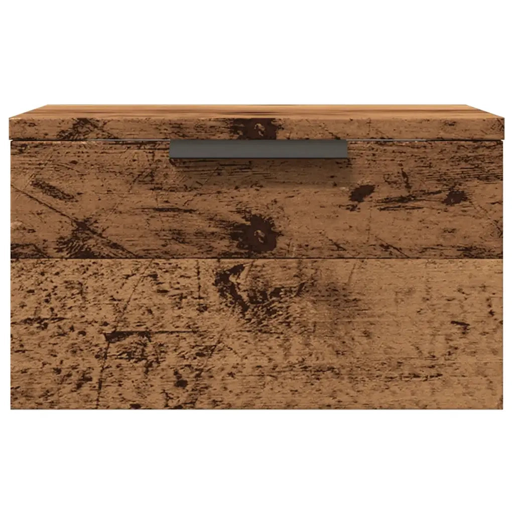 Comodini a Muro 2 pz Legno Antico 34x30x20 cm