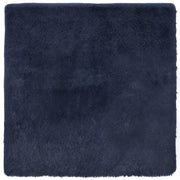 Tappeto del soggiorno | Tappeto Shaggy a Pelo Lungo NAVARRA Blu Marino 240x240 cm