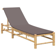 Lettino Prendisole | Sdraio da giardino | Lettino da sole con Cuscini 55x199x30 cm in Bamb¨´