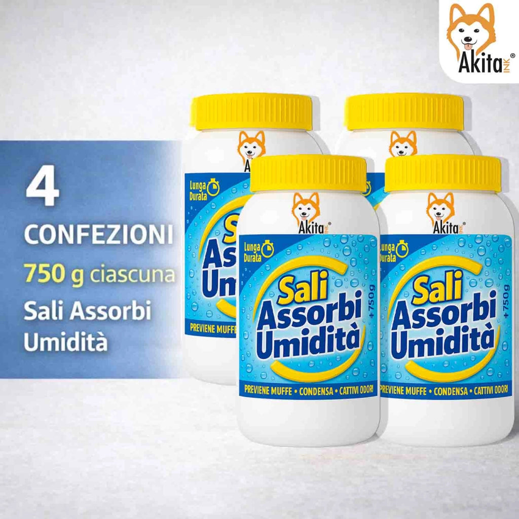 Akitaink 4 Sali Assorbiumidita 750g Antimuffa