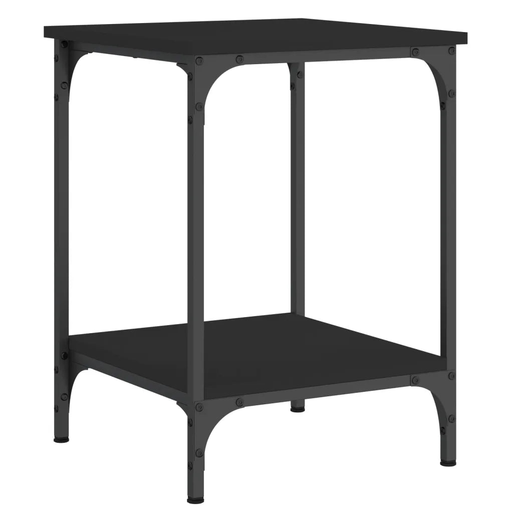 Tavolino da salotto | Tavolino da caff¨¨ | Tavolino da Soggiorno Nero 40x40x55 cm in Legno Multistrato