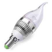 Trade Shop - Lampadina A Candela Colpo Di Vento Da 3w Attacco E14 Bulbo Piccolo Luce Calda -